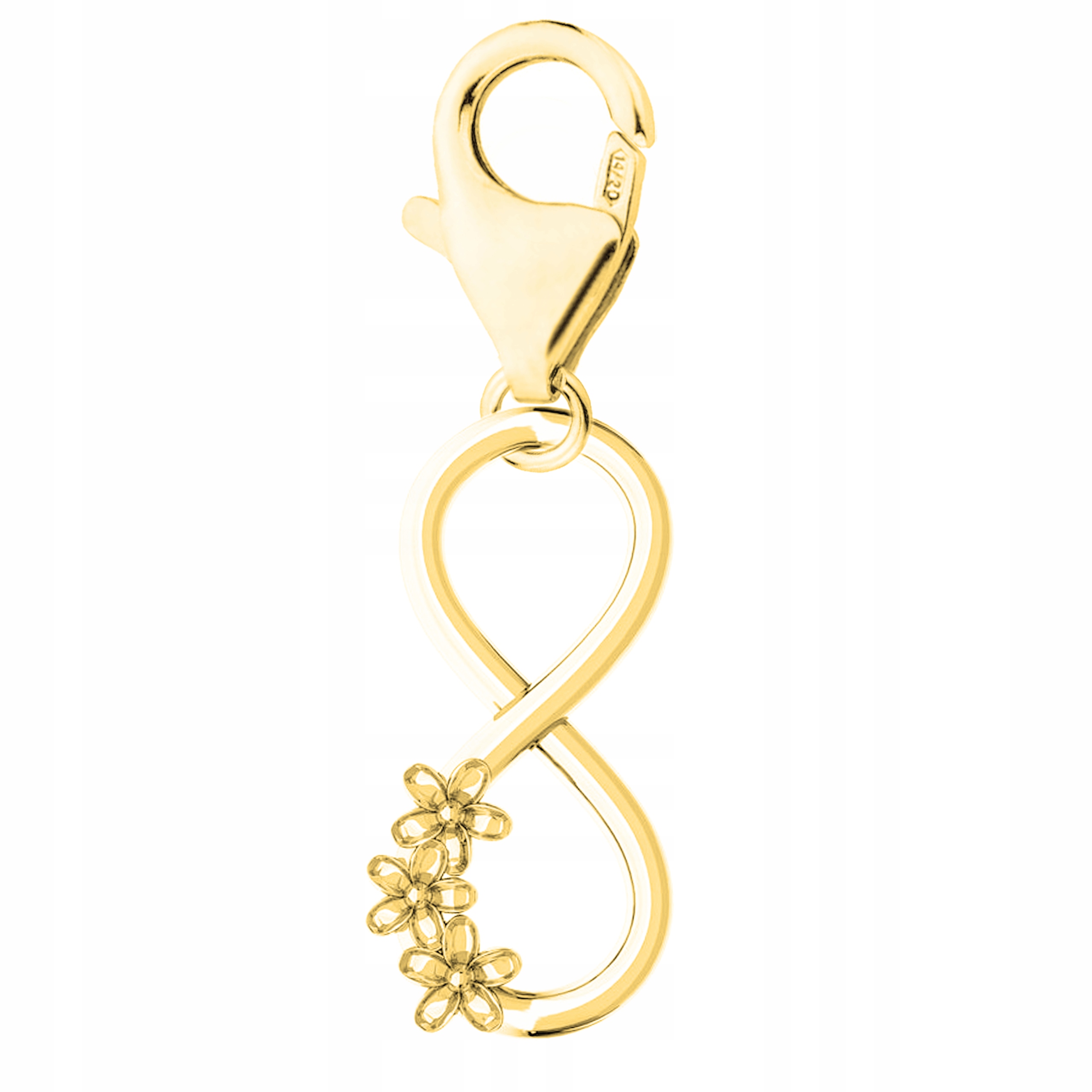 Zlatý přívěsek s nekonečnem Infinity Nekonečno Stříbro 925