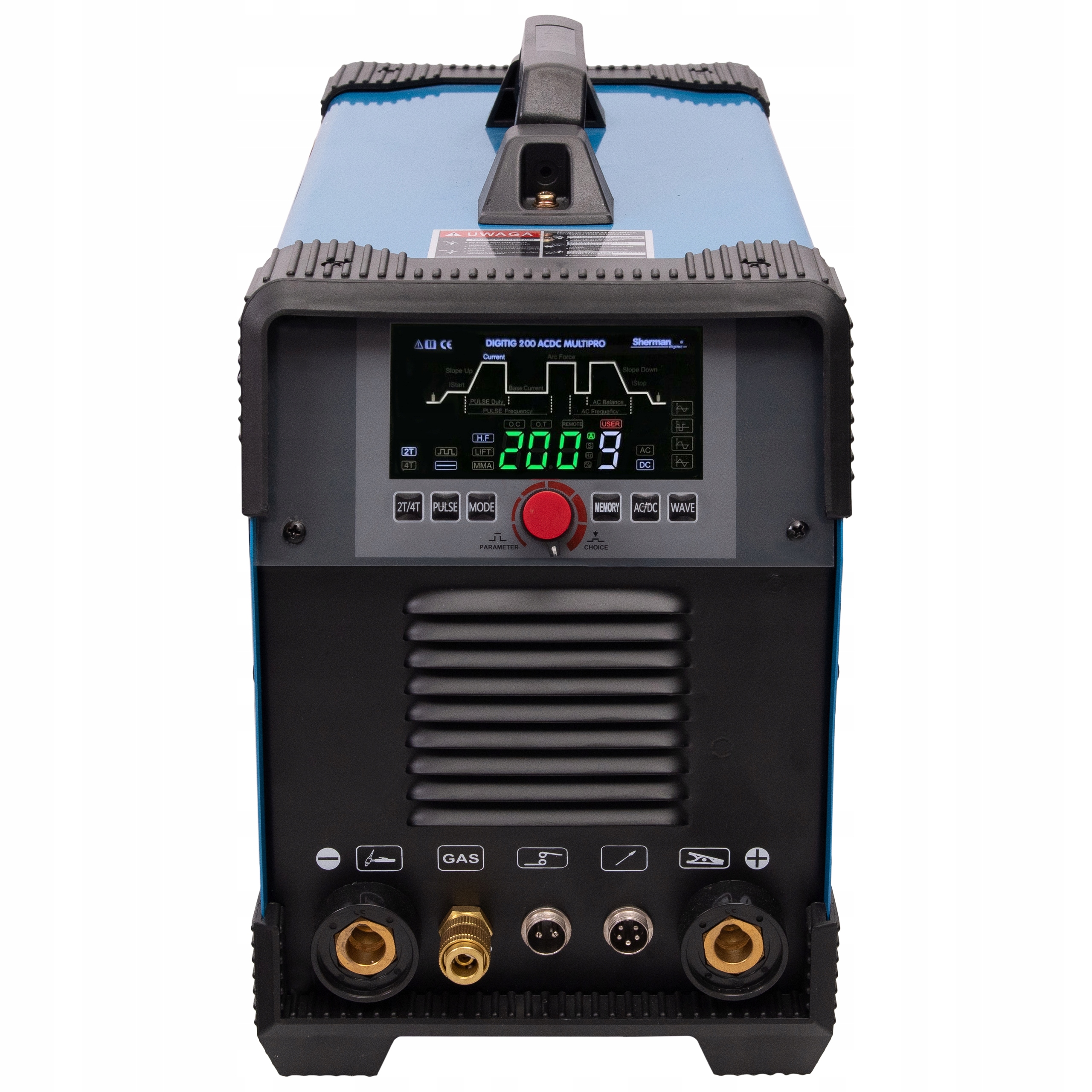 SPAWARKA SHERMAN DIGI TIG 200 AC/DC MULTIPRO 200A Kod producenta SPAWARKA SHERMAN AC/DC MMA