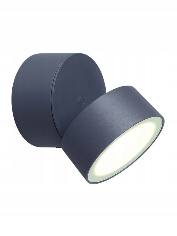 Venkovní nástěnné Led svítidlo kulaté antracit Lutec