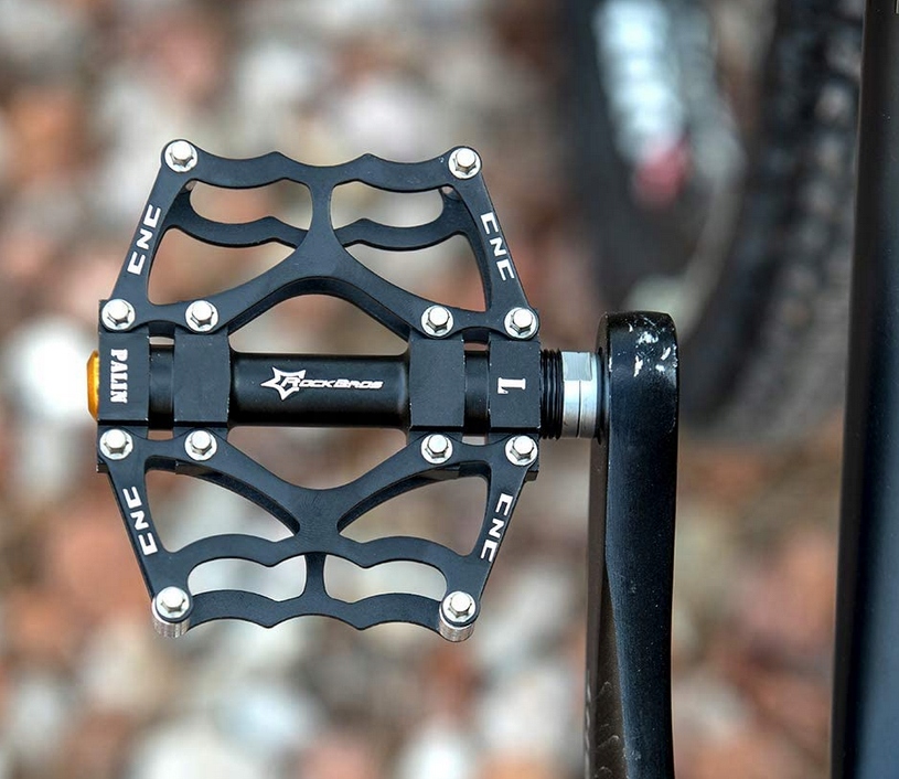 PEDAŁY PLATFORMOWE ALUMINIUM LEKKIE ROCKRBOS MTB ROWEROWE UNIWERSALNE PRO Stan opakowania oryginalne