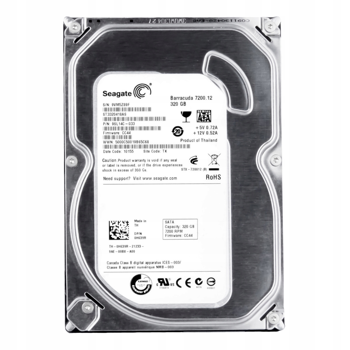 Dell 0H639R 320GB 7.2K 16MB Sata II 3.5'' ST3320418AS