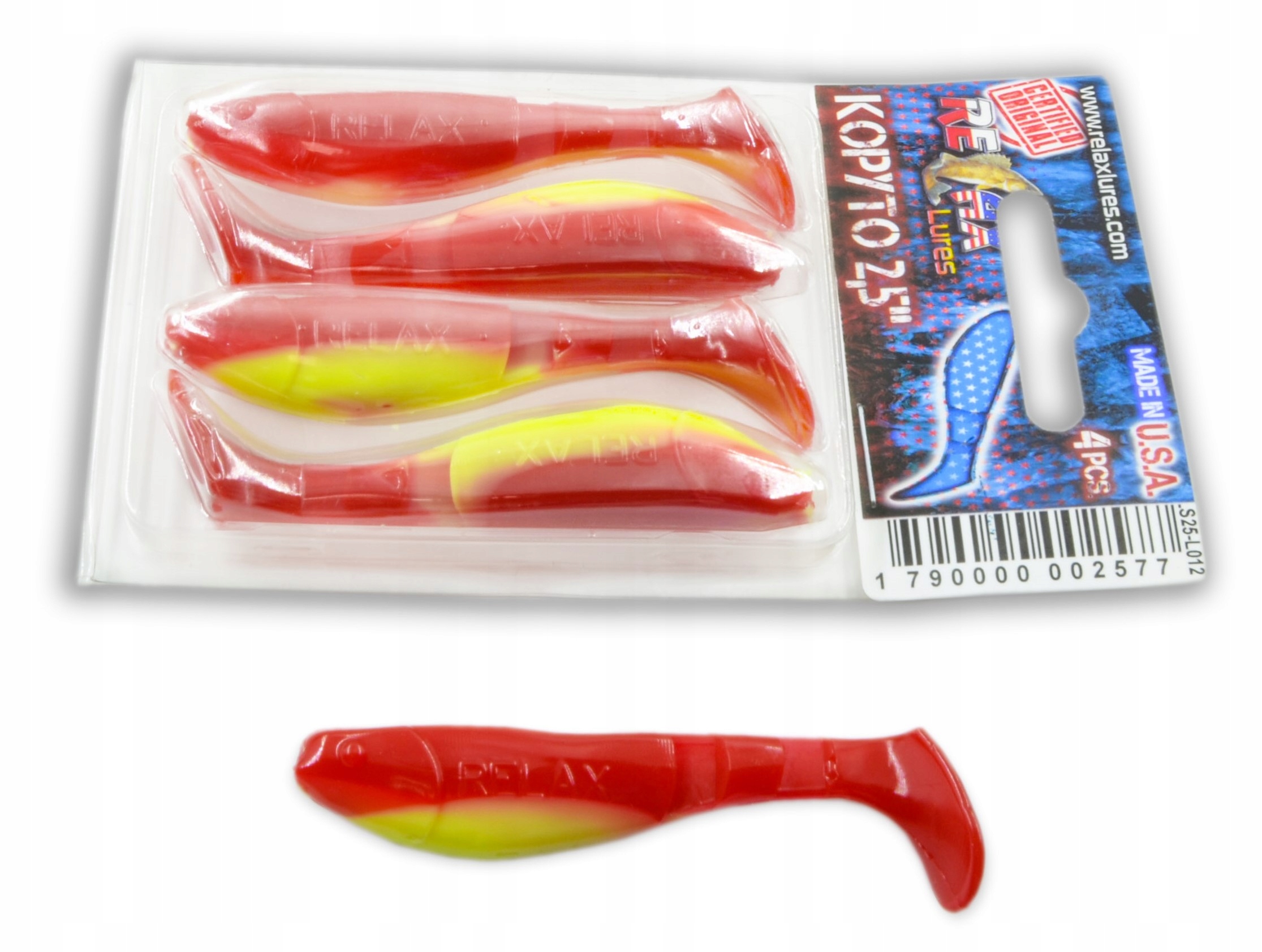 Relax Kopyto Guma 2,5'' Na Szczupaka 7 CM [4SZT]