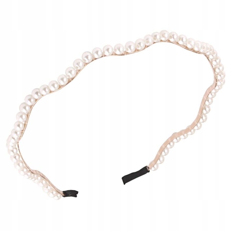 

Opaska Do Włosów Perłowa Perełki Ślubna Delikatna