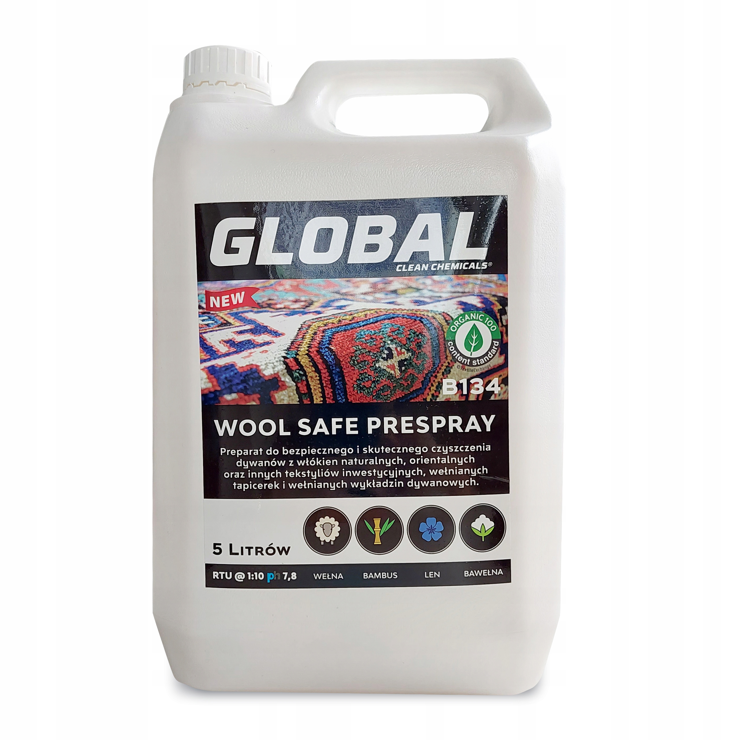 GLOBAL Wool Safe B134 prespray do wełny 5L