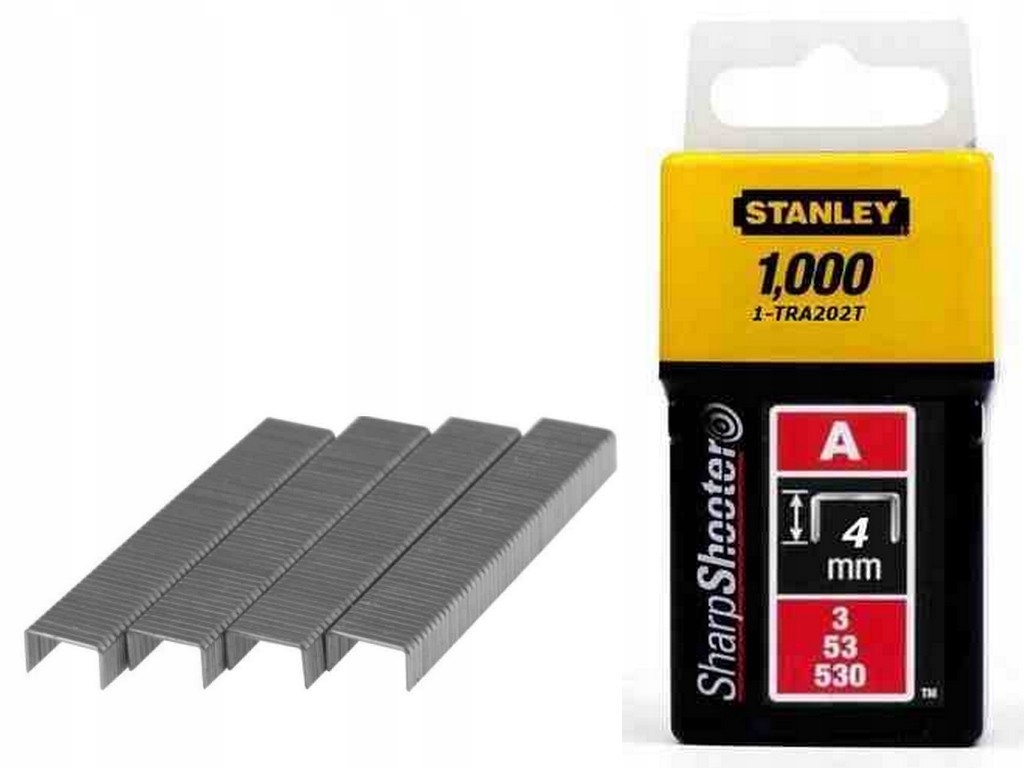STANLEY Zszywki Typ A 53 zszywka 1000szt 4mm