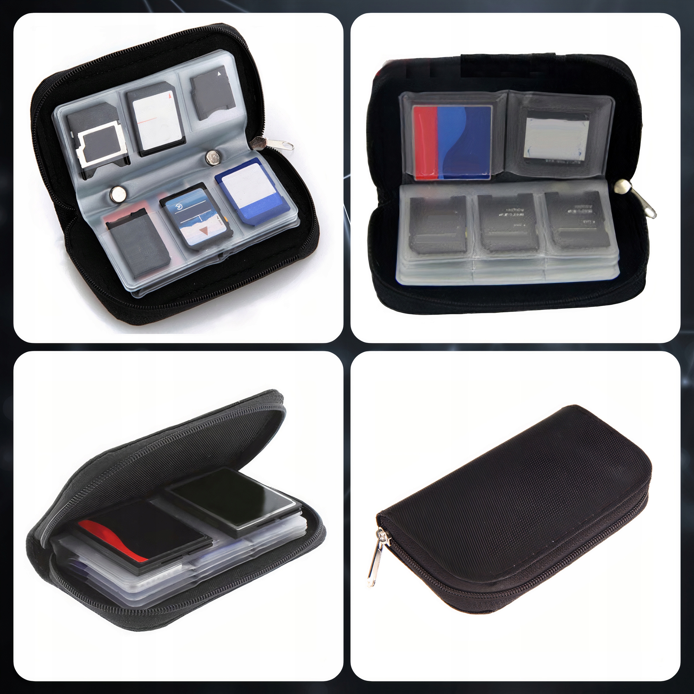 ETUI ORGANIZER NA KARTY PAMIĘCI CASE SD MICRO CF Model AK-10021