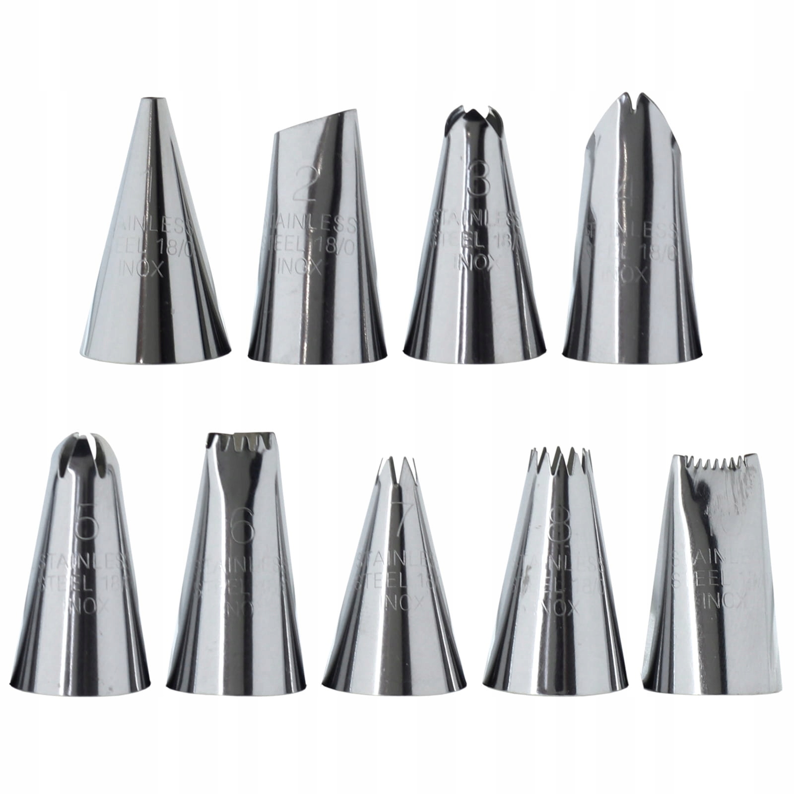 

Tylki cukiernicze dekoratorskie do tortów 9 szt.