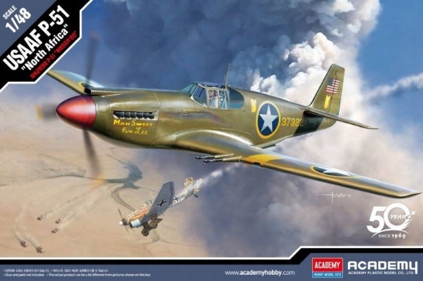 Academy 12338 Usaaf P-51 Severní Afrika 1:48