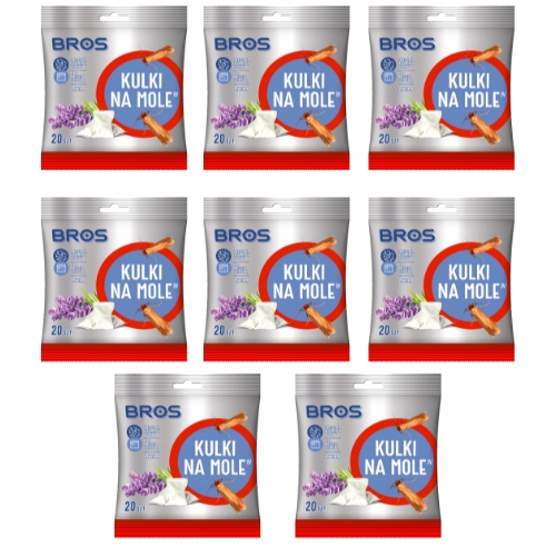 BROS- Kulki na mole lawendowy 120g x8