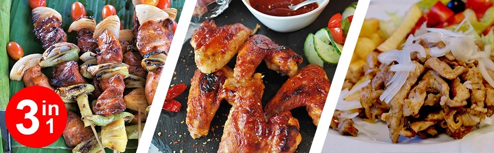 MINI OPIEKACZ GRILL PIONOWY DO SZASZŁYKÓW GYROSA DOMOWY DONER KEBAB BOMANN Marka Bomann