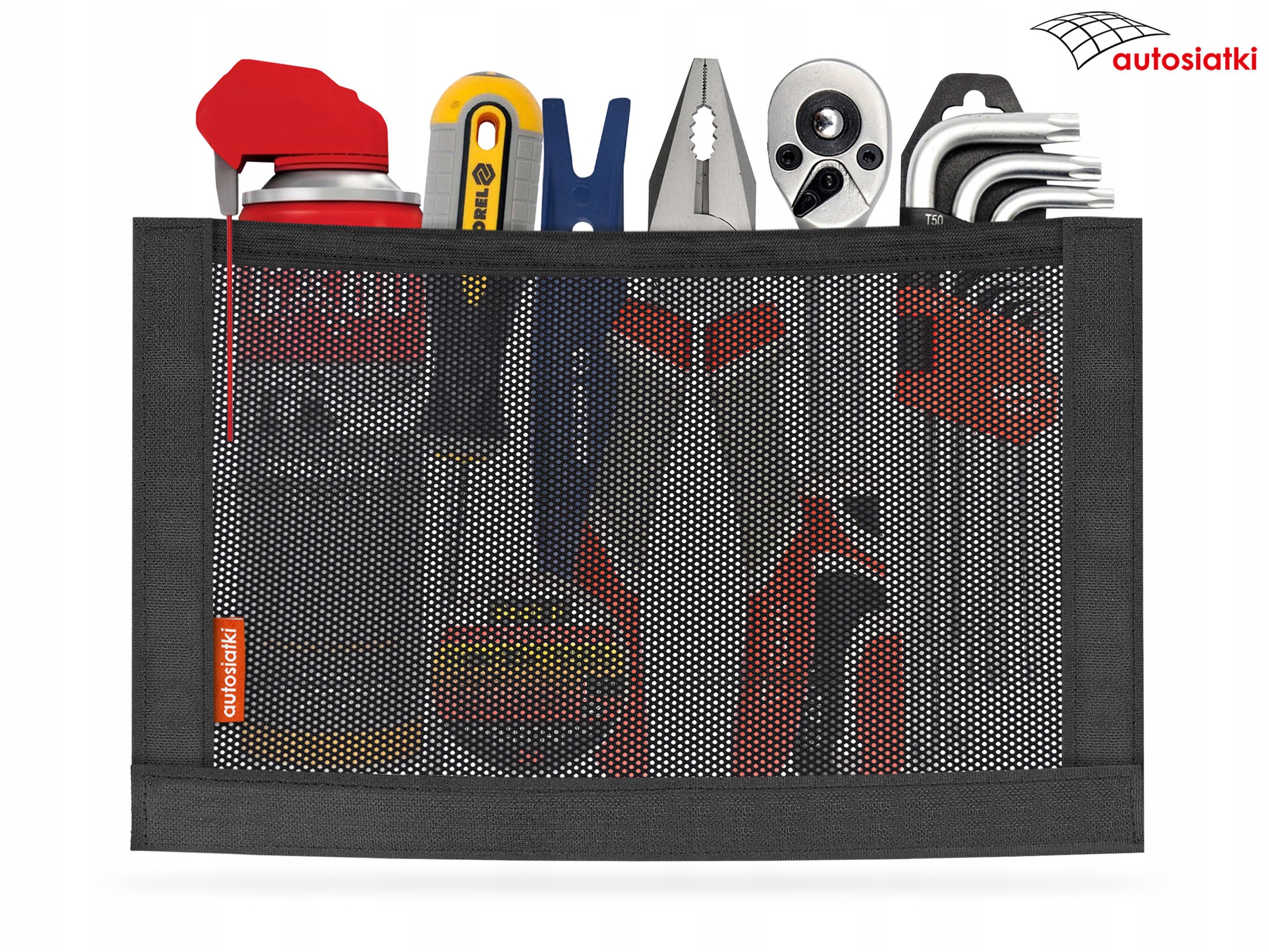 Siatka do bagażnika na mocny rzep VELCRO 35x15cm Numer katalogowy producenta RZKN35X15_VELCRO