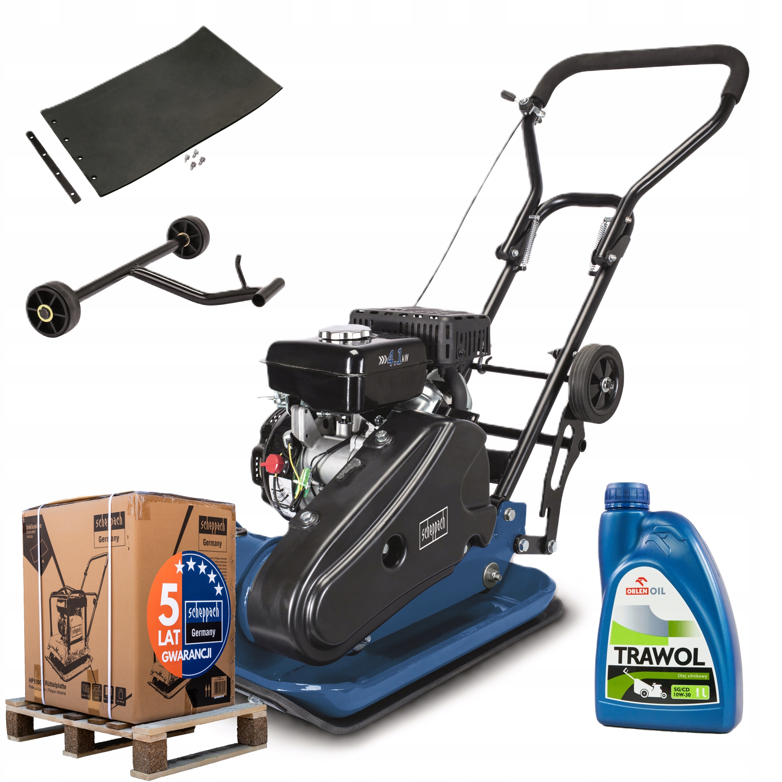 Oryginalna Zagęszczarka Gruntu Mocna 86,3 Kg 23kN Mata Olej 1L HP2300