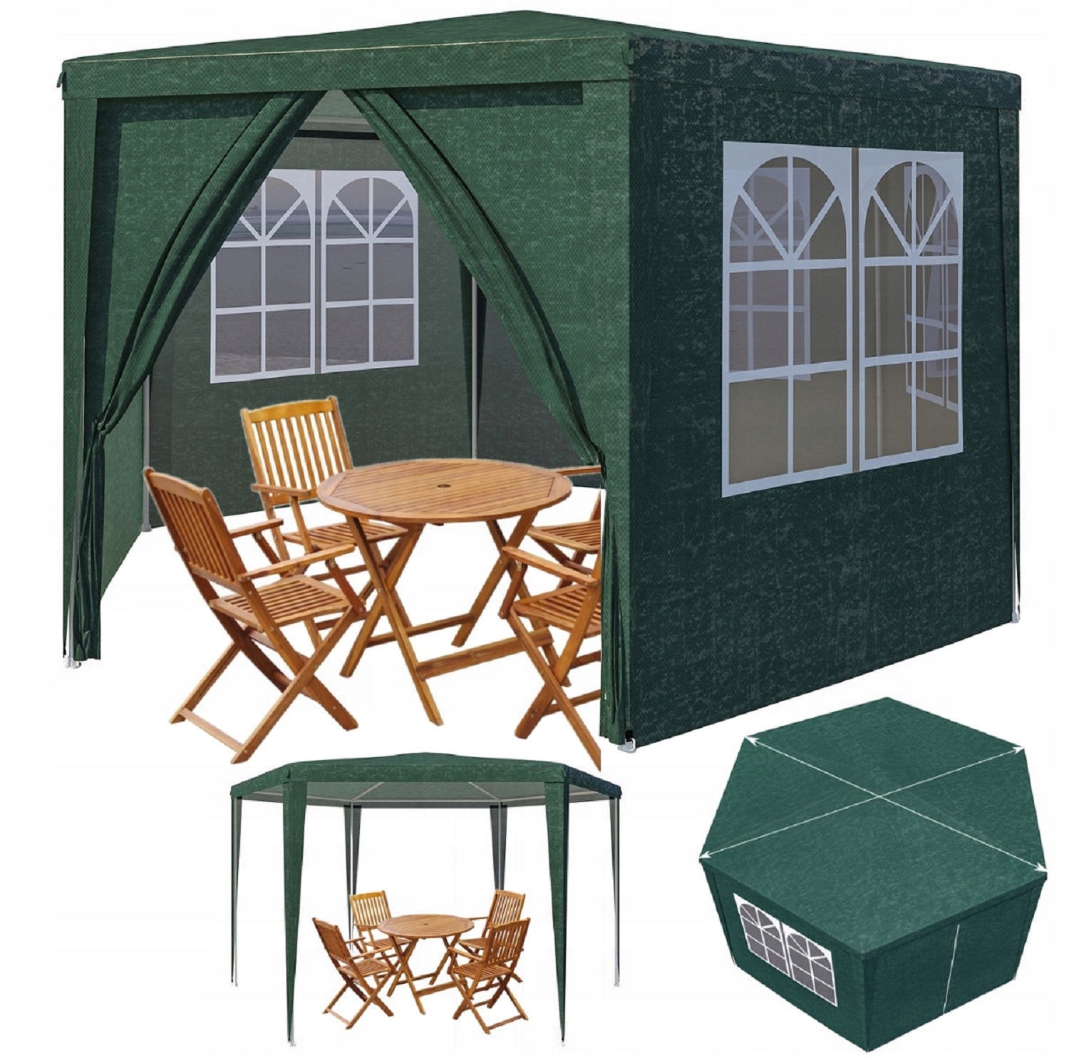 Stan Obchodní Pavilon Altán Do Zahrady Na Terasu 2X2X2,5 M