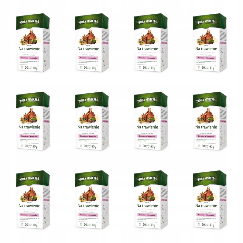 Zioła Mnicha na trawienie 20tb/40g X12