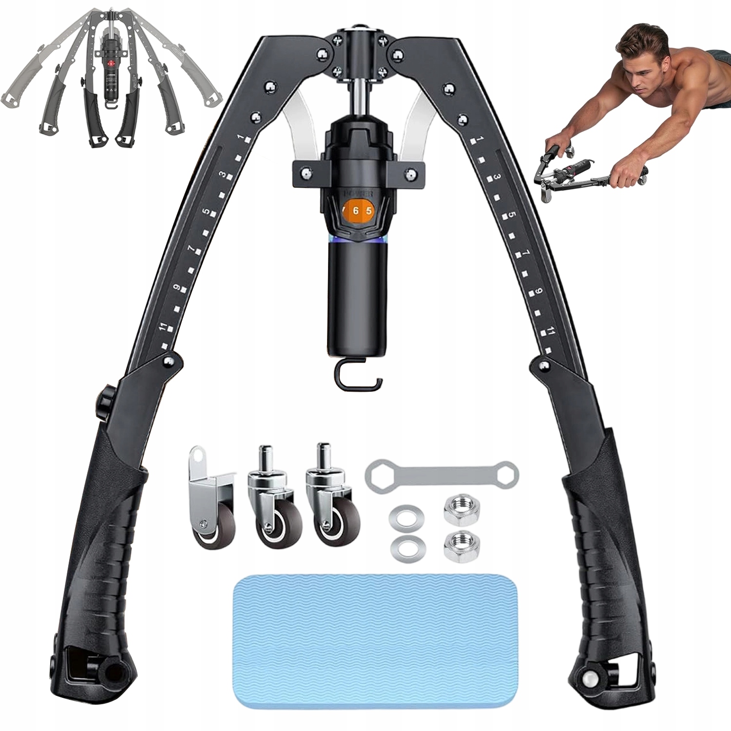 Nastavitelný Posilovač Ramen 10-200 Kg Pro Cvičení Horní Části Těla