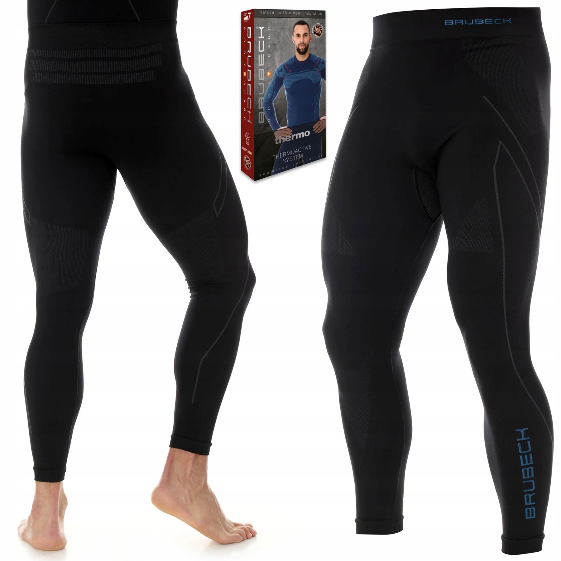 Termoaktivní lyžařské legíny Brubeck Thermo Termo kalhoty L