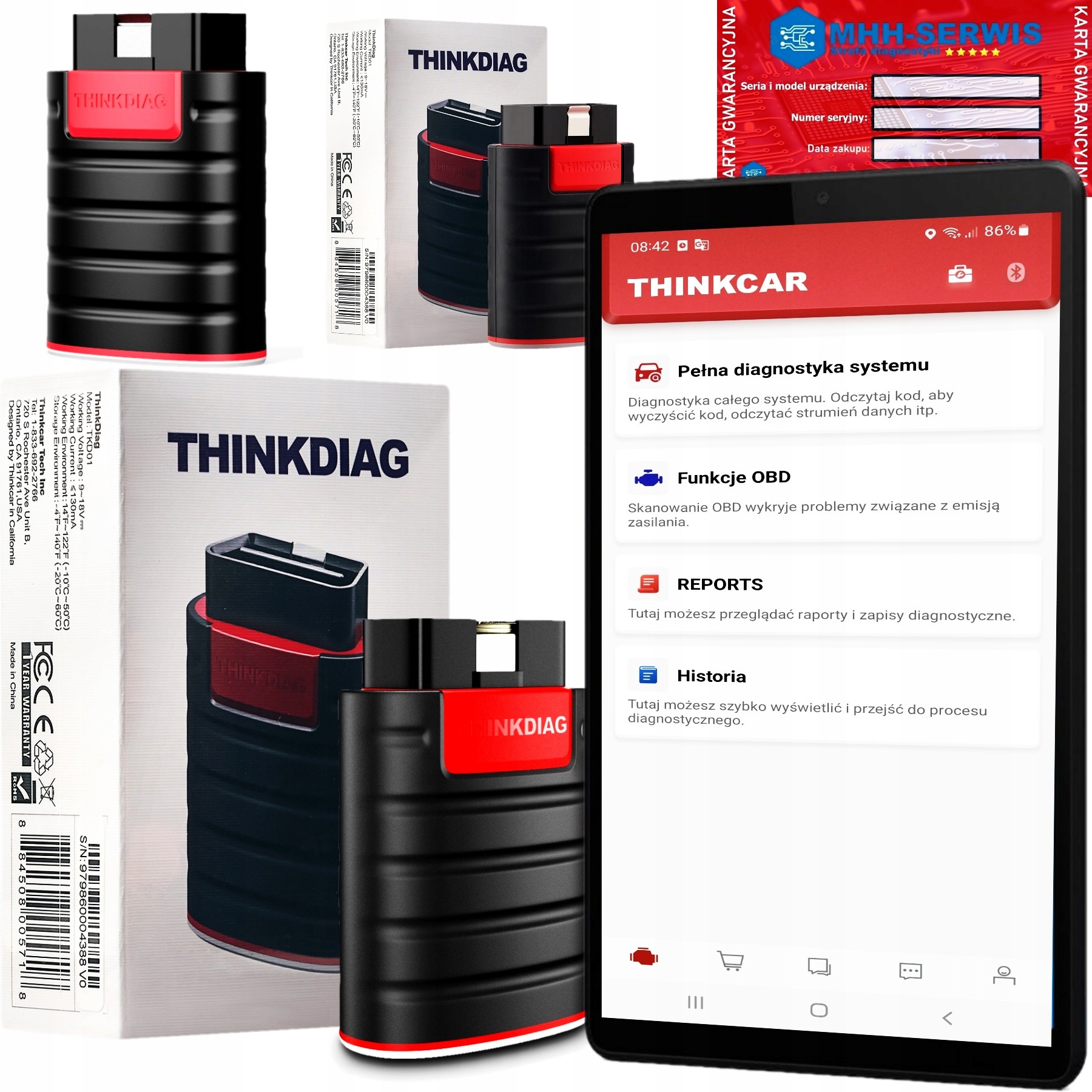 

Thinkdiag Full 115 Marek Interfejs Skaner+tablet