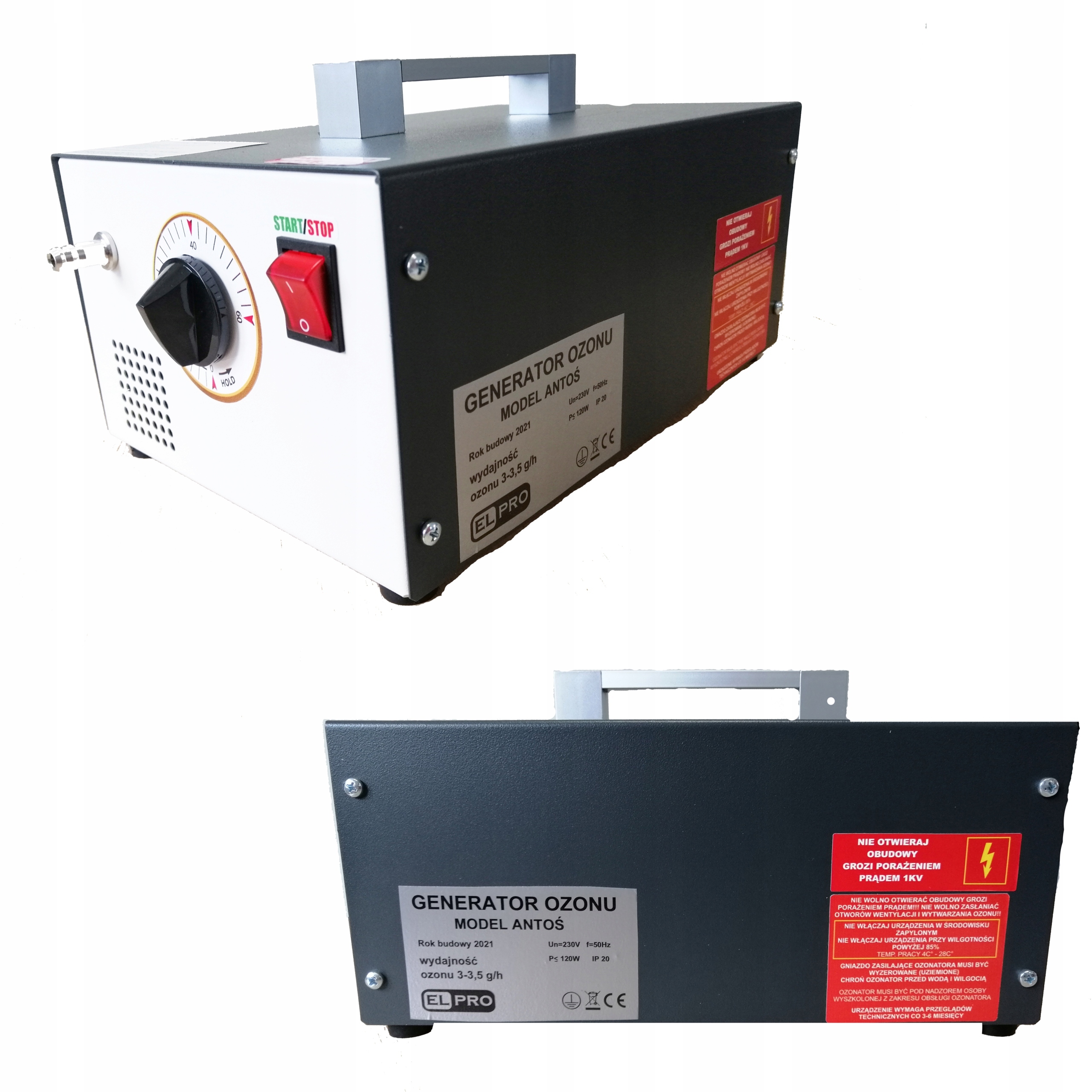 Generator ozonu ANTOS ELPRO wydajnosc 3 5 g h