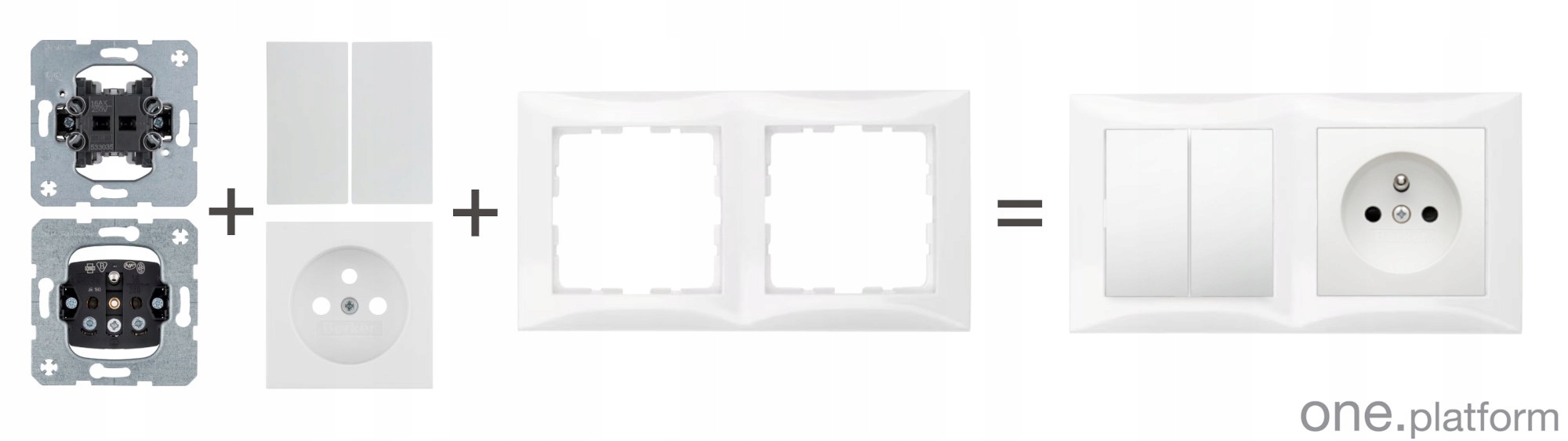 BERKER one.platform PRZYCISK ZW 2OBW 2KL MECHANIZM Rodzaj wyłącznik