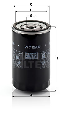

W719/36 Man Filtr Oleju Jaguar