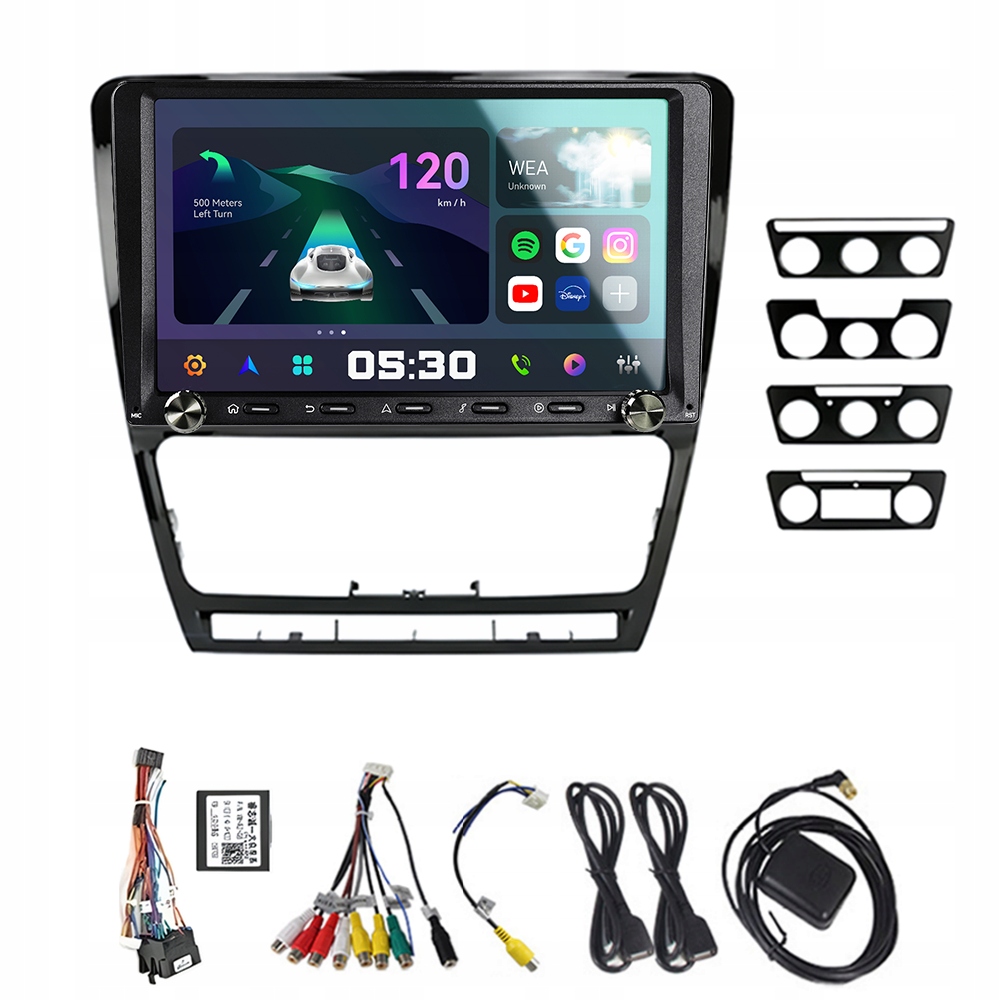 2Din Android 13 autorádio pre Škoda Octavia 2 A5 2008-2013 Carplay Gps Rds