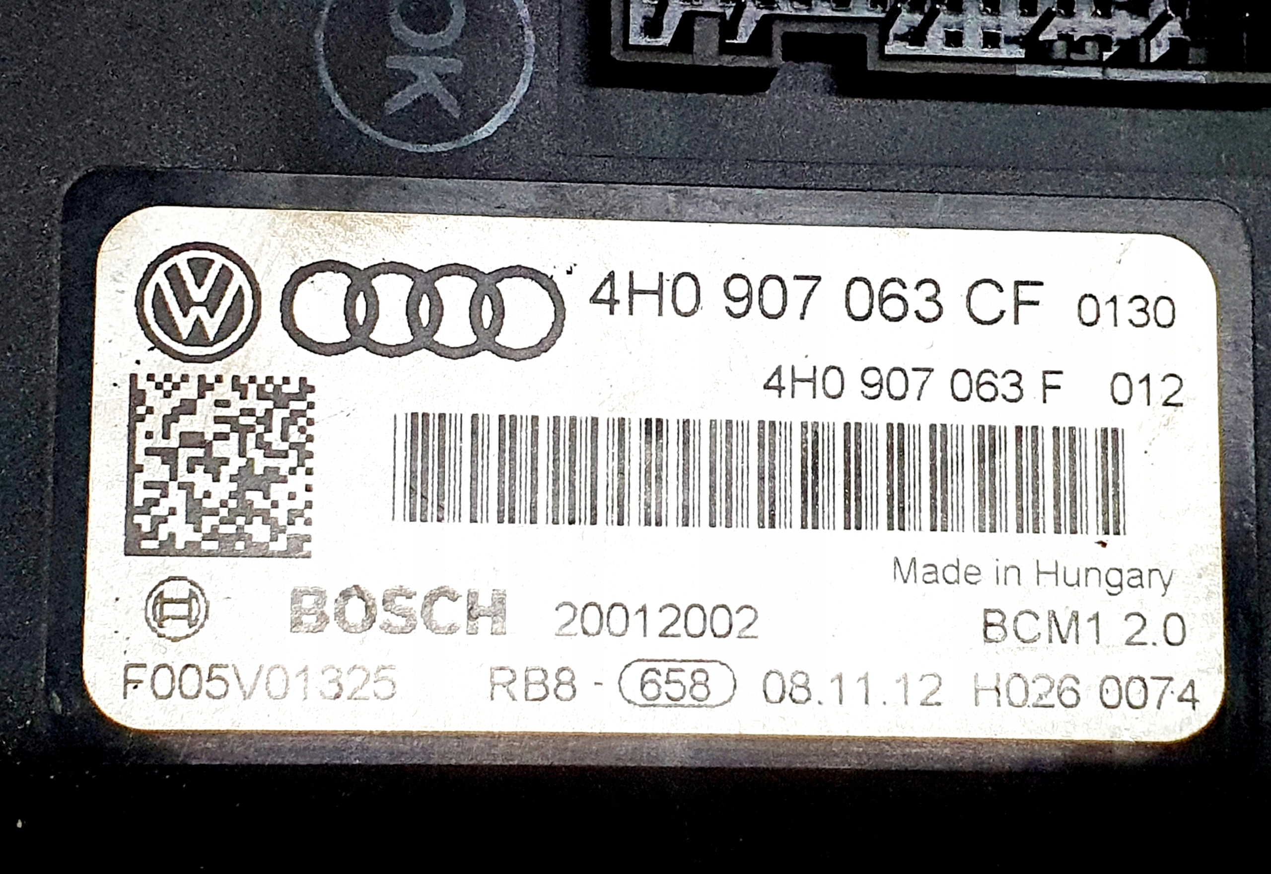 control unit moul komfortu AUDI A7 A6 C7 4H0907063CF