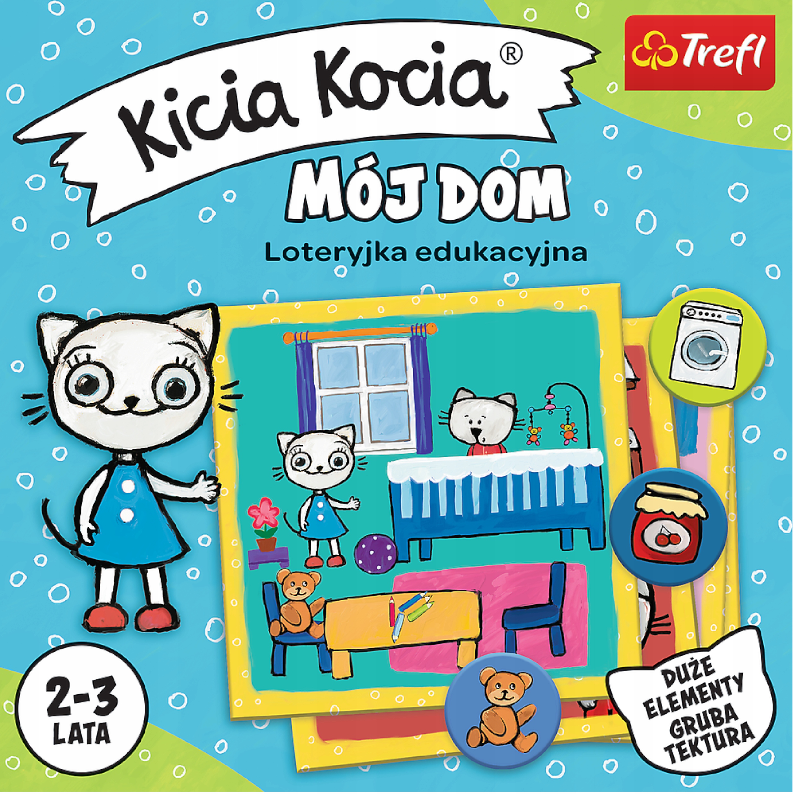 GRA PLANSZOWA KICIA KOCIA MÓJ DOM DLA MALUCHÓW TREFL 02055 Kod producenta 02055