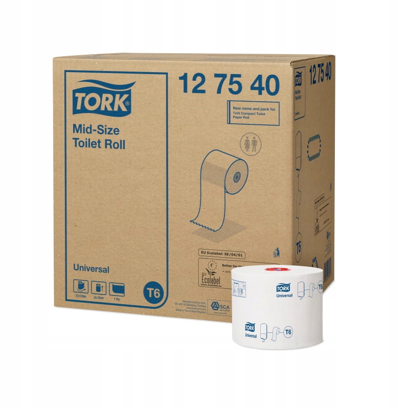 

Tork 127540 - Papier toaletowy Mid-size, T6, x27
