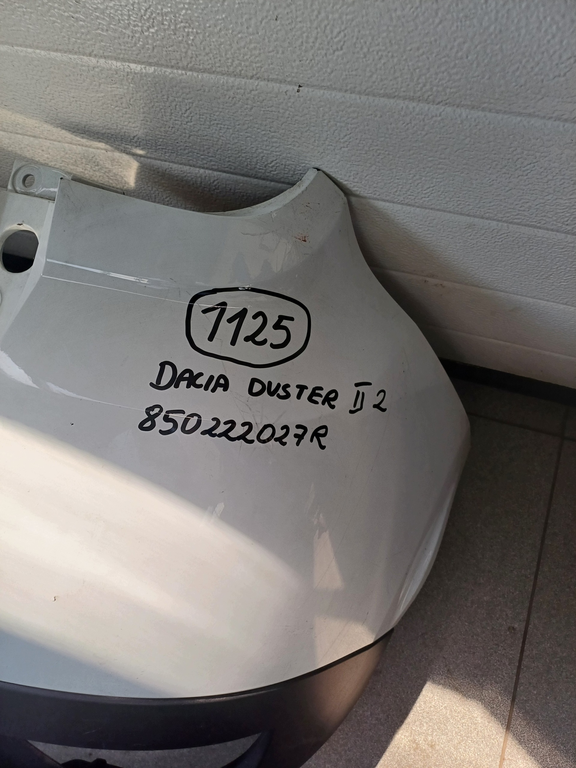 bumper rear part rear DACIA DUSTER II 2 850222027R