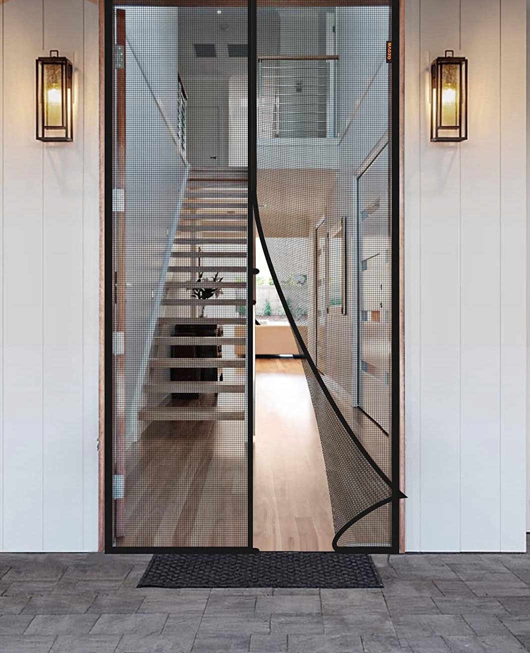 MOSKITIERA NA DRZWI BALKONOWE OKNO SIATKA RAMKA MAGNETYCZNA MOCNA 160x220cm Marka inna