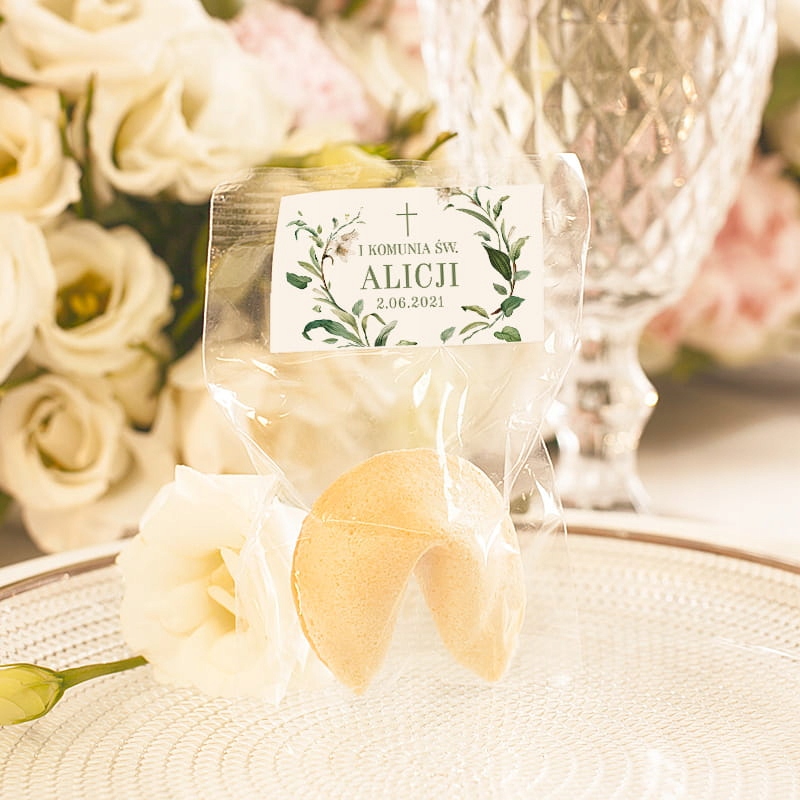 CIASTECZKO z wróżbą na Komunię Delikatne Lilie EAN (GTIN) 5904624110679