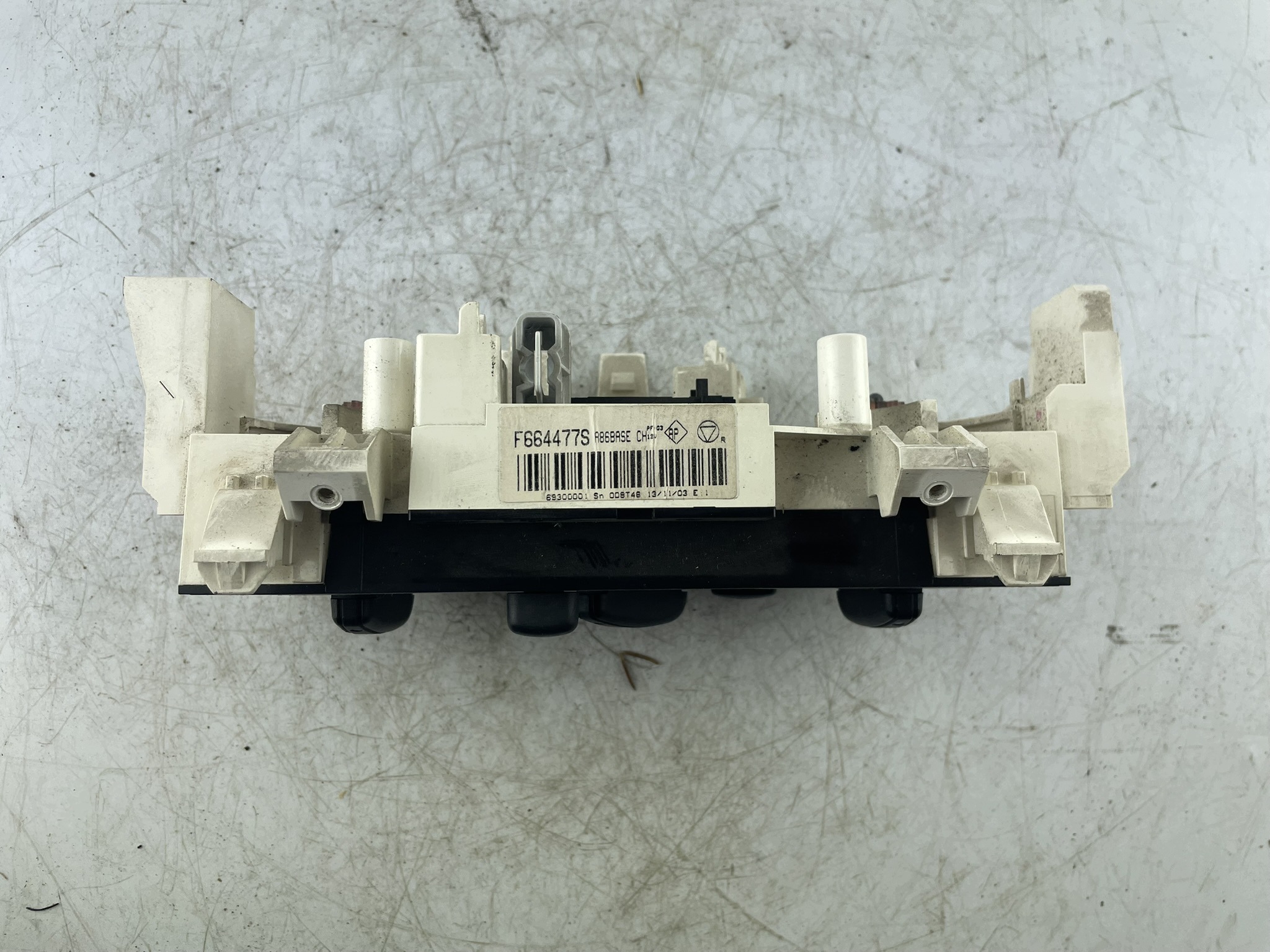 control panel air conditioning devices F664477S Citroen C3 and Europa