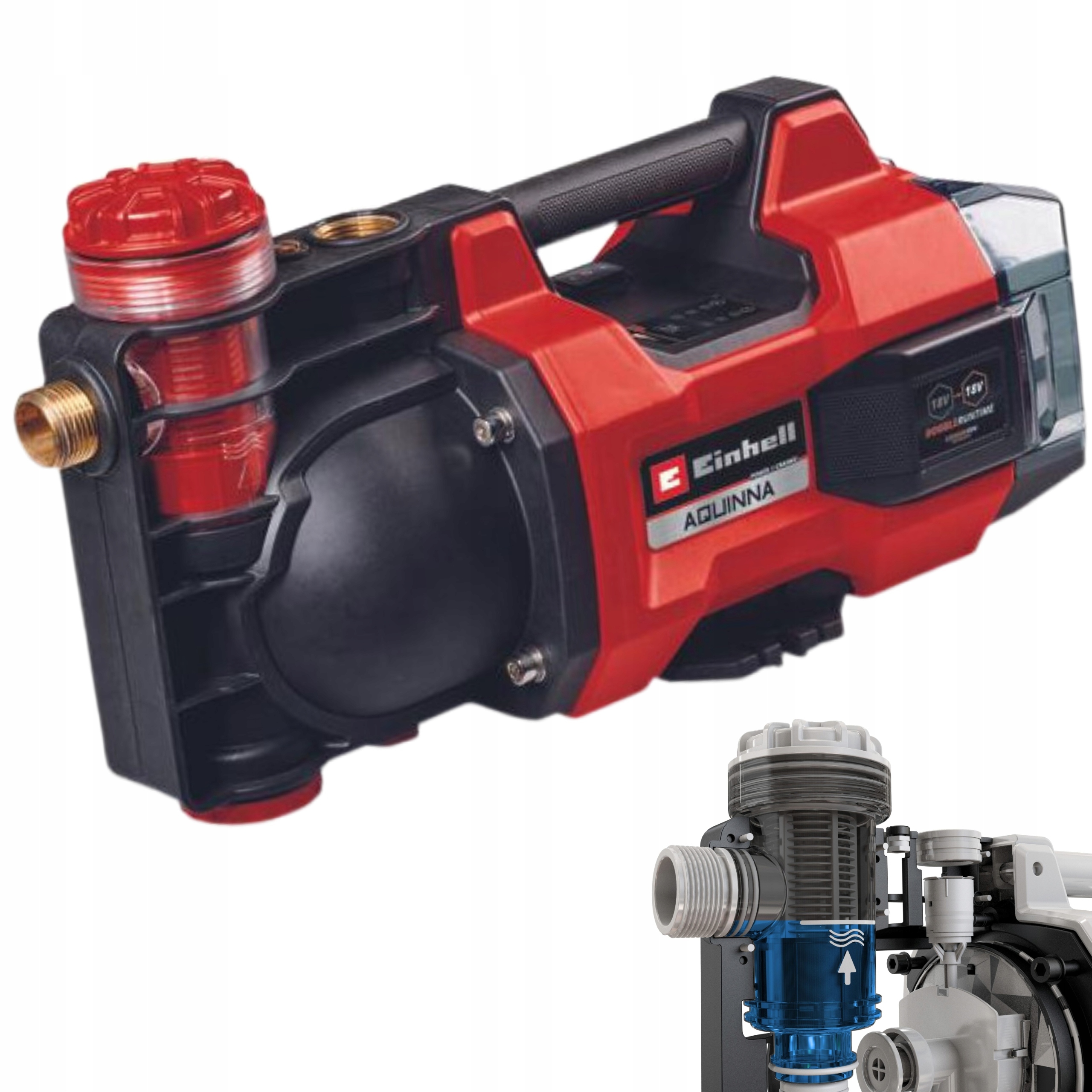 Einhell Akumulátorová Záhradná Pumpa 18V Režim Eco/boost Aquinna 18/30F Sólo