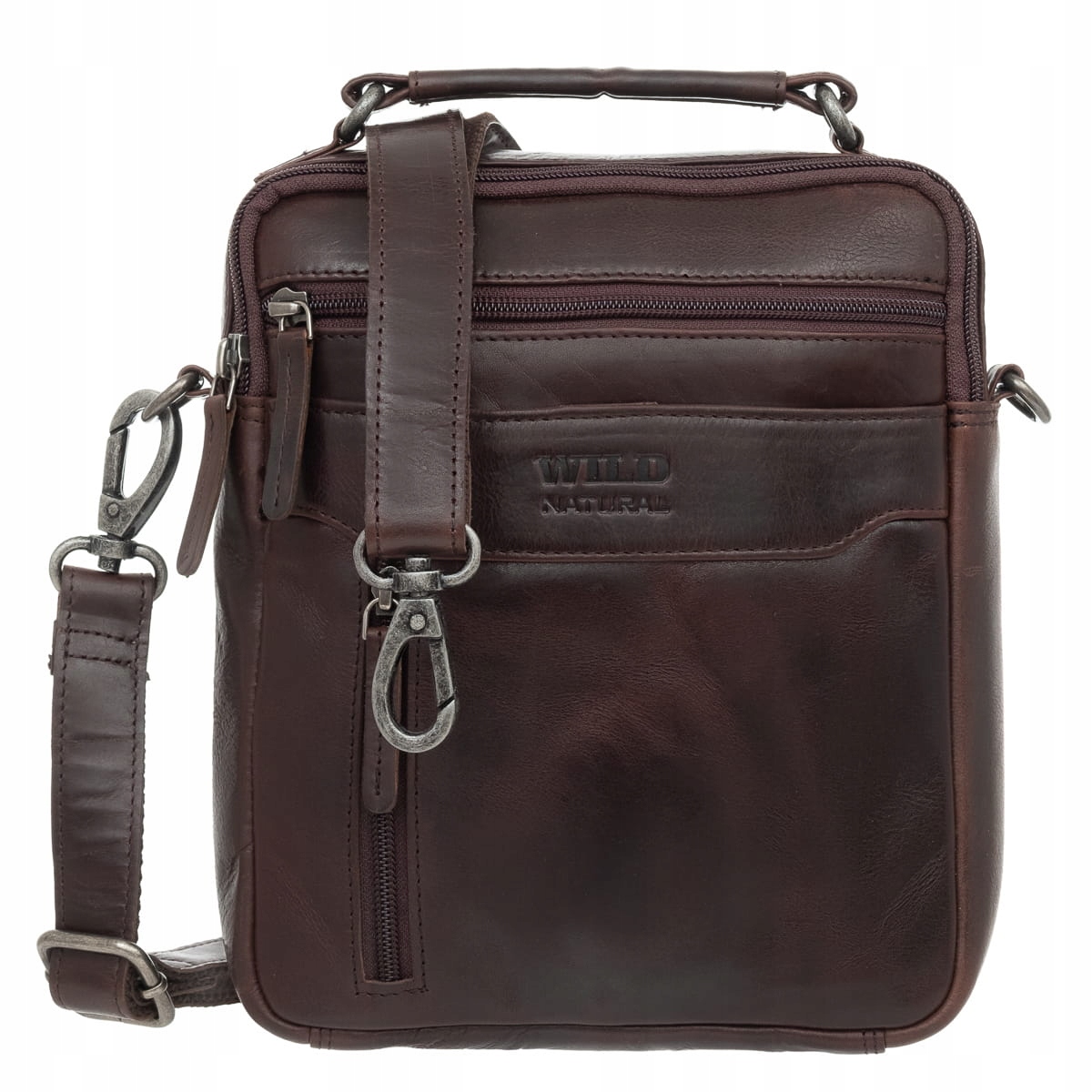 Pánská kožená taška Wild Natural Choco