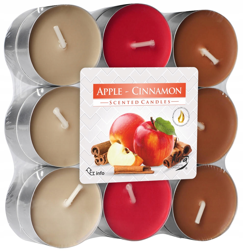 

Podgrzewacze tealight Jabłko-Cynamon 18szt