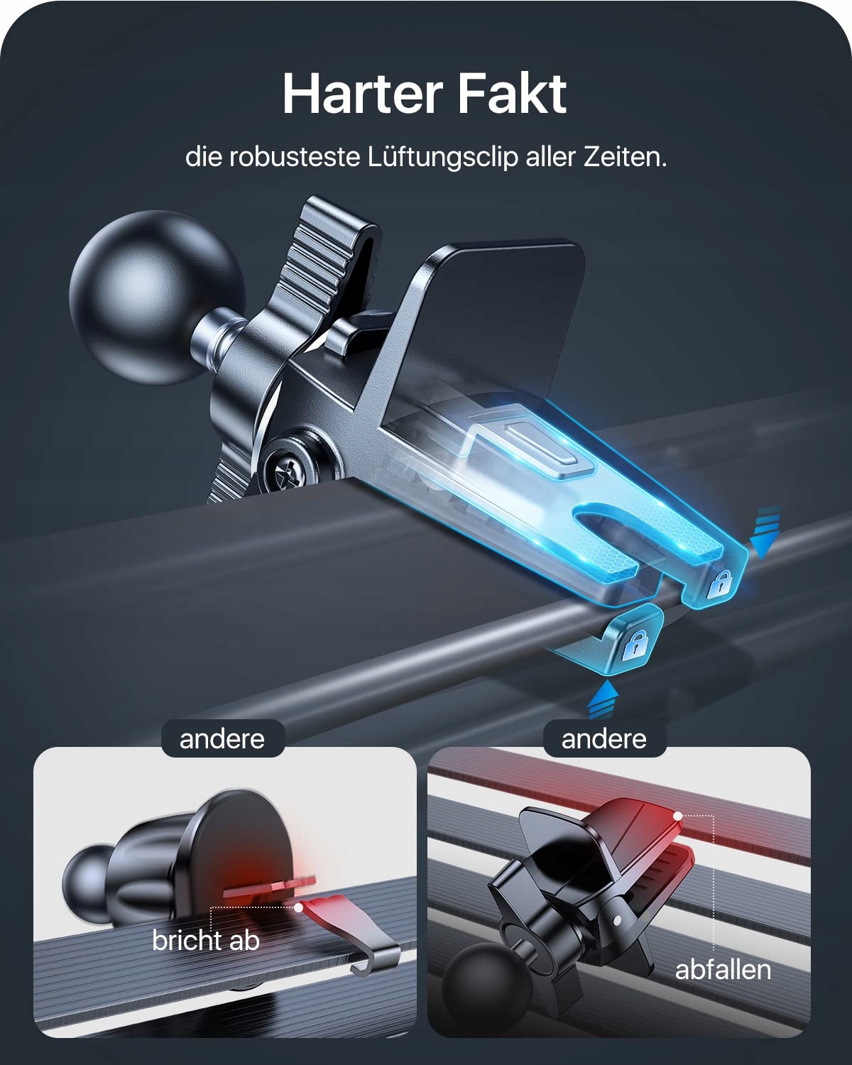 ANDOBIL Uchwyt Samochodowy MagSafe Magnetyczny Do iPhone Android Smartfony — miniatura 6