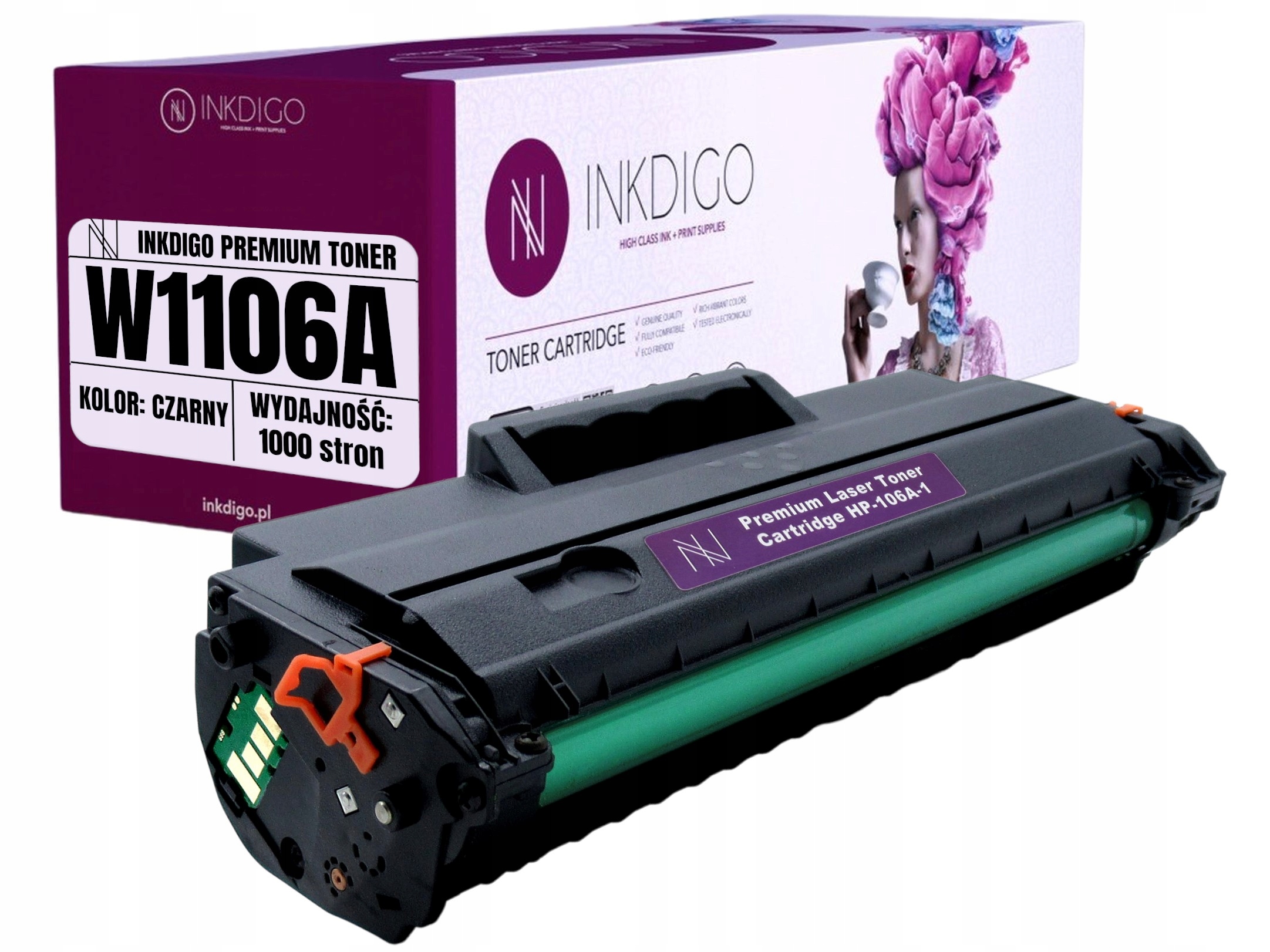 

Nowy Toner do Drukarki Hp 106a w1106a z Chipem