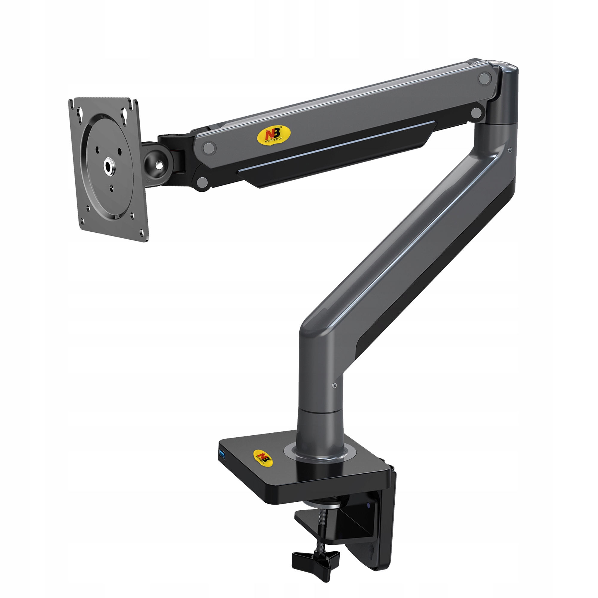 Regulowany Uchwyt Biurkowy do Monitora LCD 22"-40" Solidny Certyfikowany