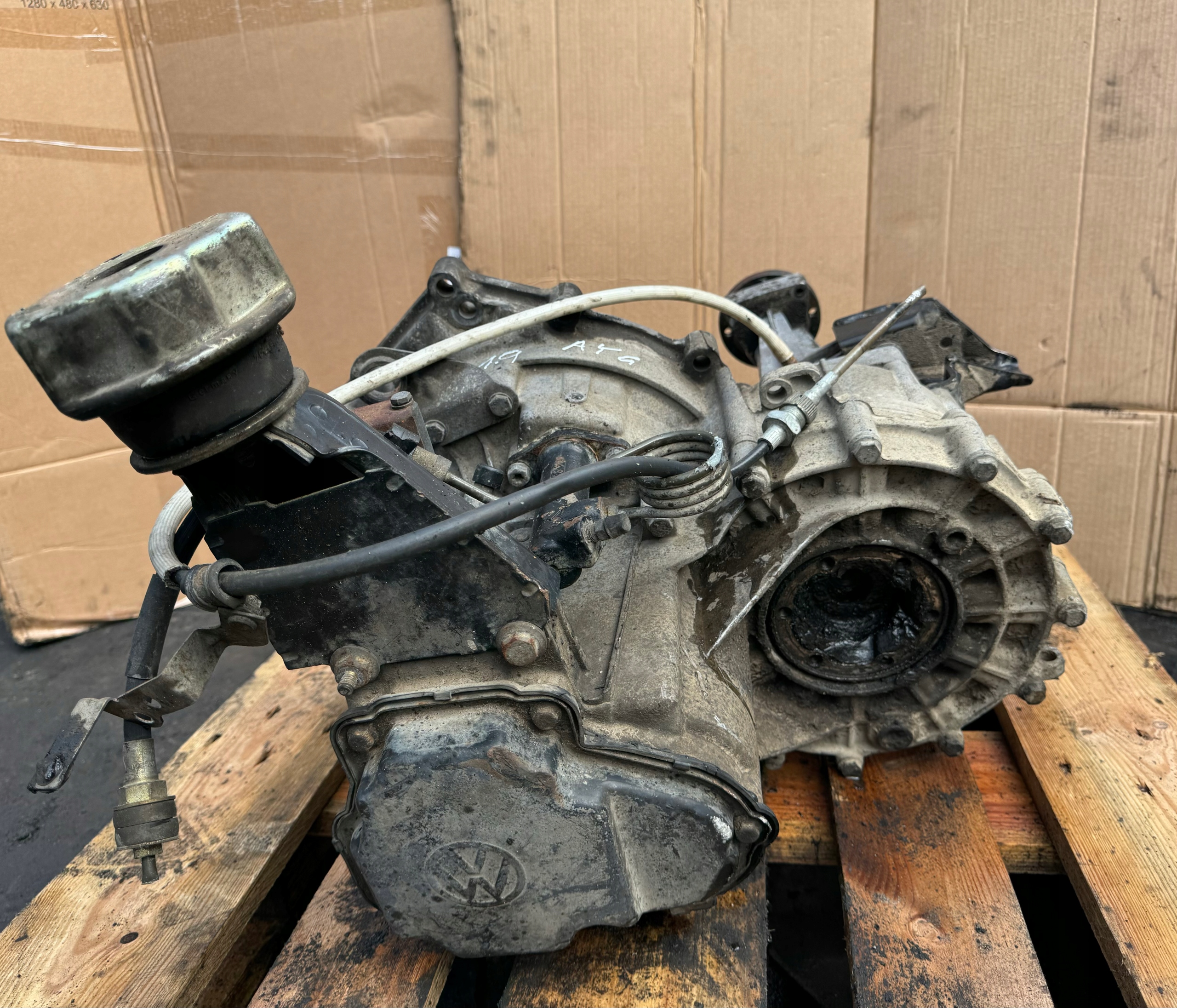 SKRZYNIA BIEGÓW VW T4 1.9 D 2.4 D AYG TRANSPORTER ORYGINAŁ KOMPLETNA Rodzaj skrzyni Manualna