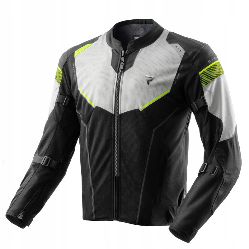 Textilná bunda Rebelhorn Hiflow V Black/Grey/Fluo Yellow veľ.XL
