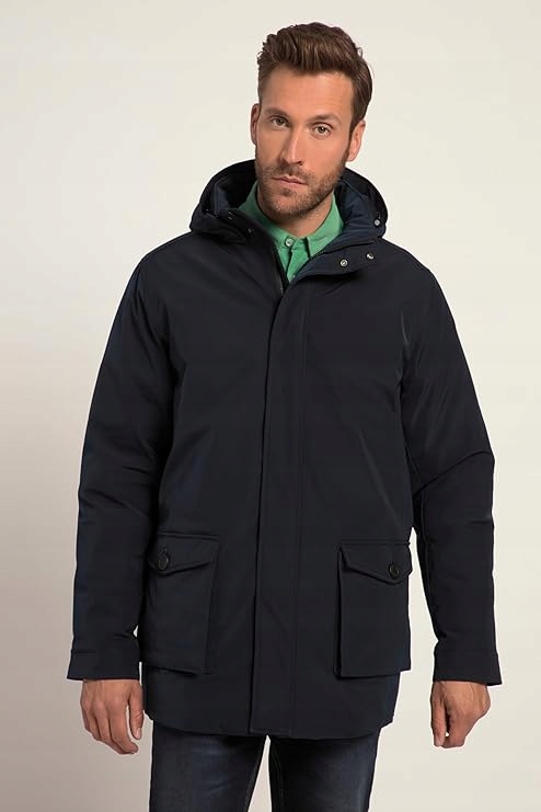 Jp 1880 Tmavě Modrá Parka Bunda S Kapucí Pánská XXL 7AA