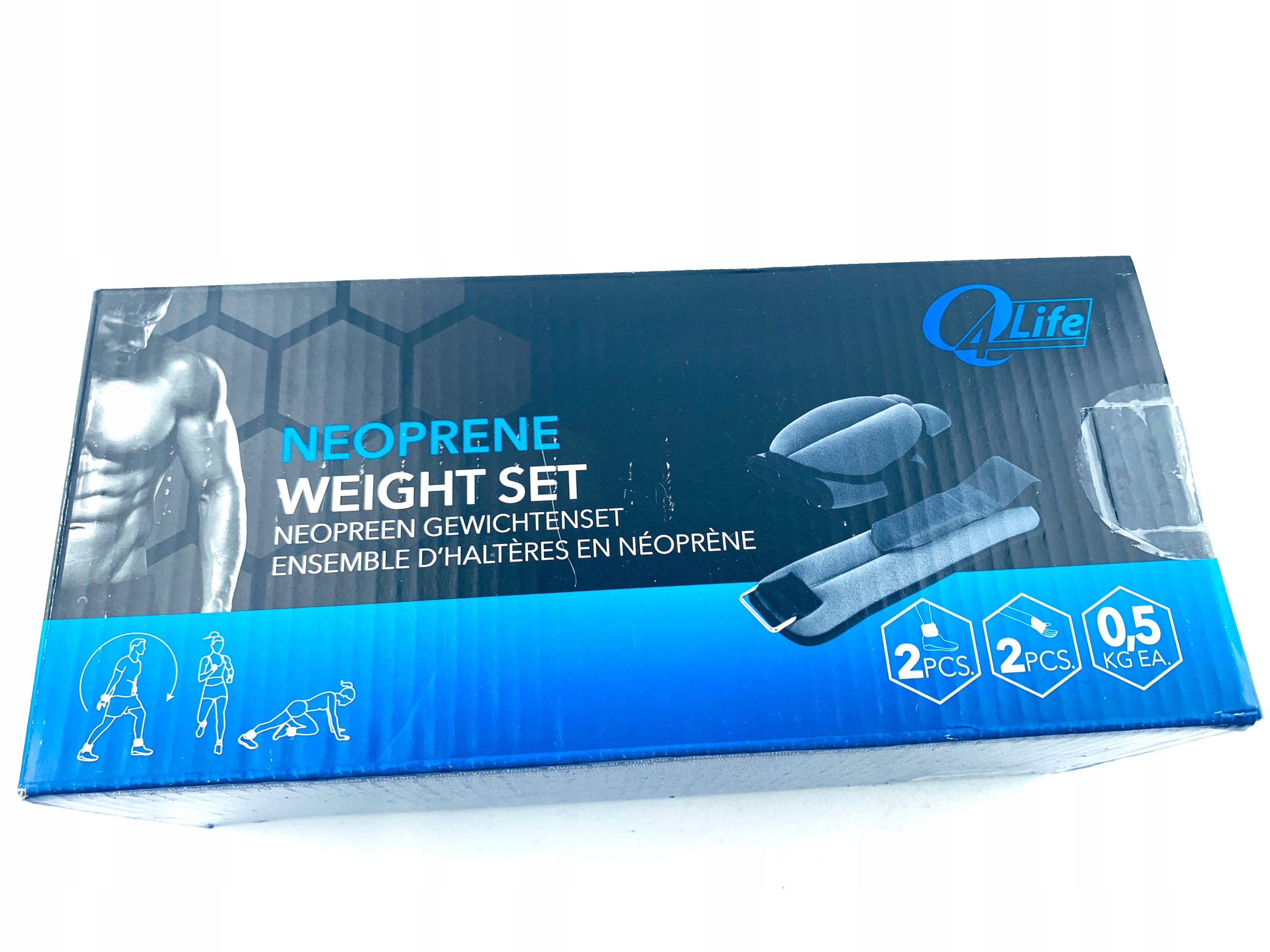

Zestaw ciężarków neoprenowych - 2 sztuki x 0,5 kg.