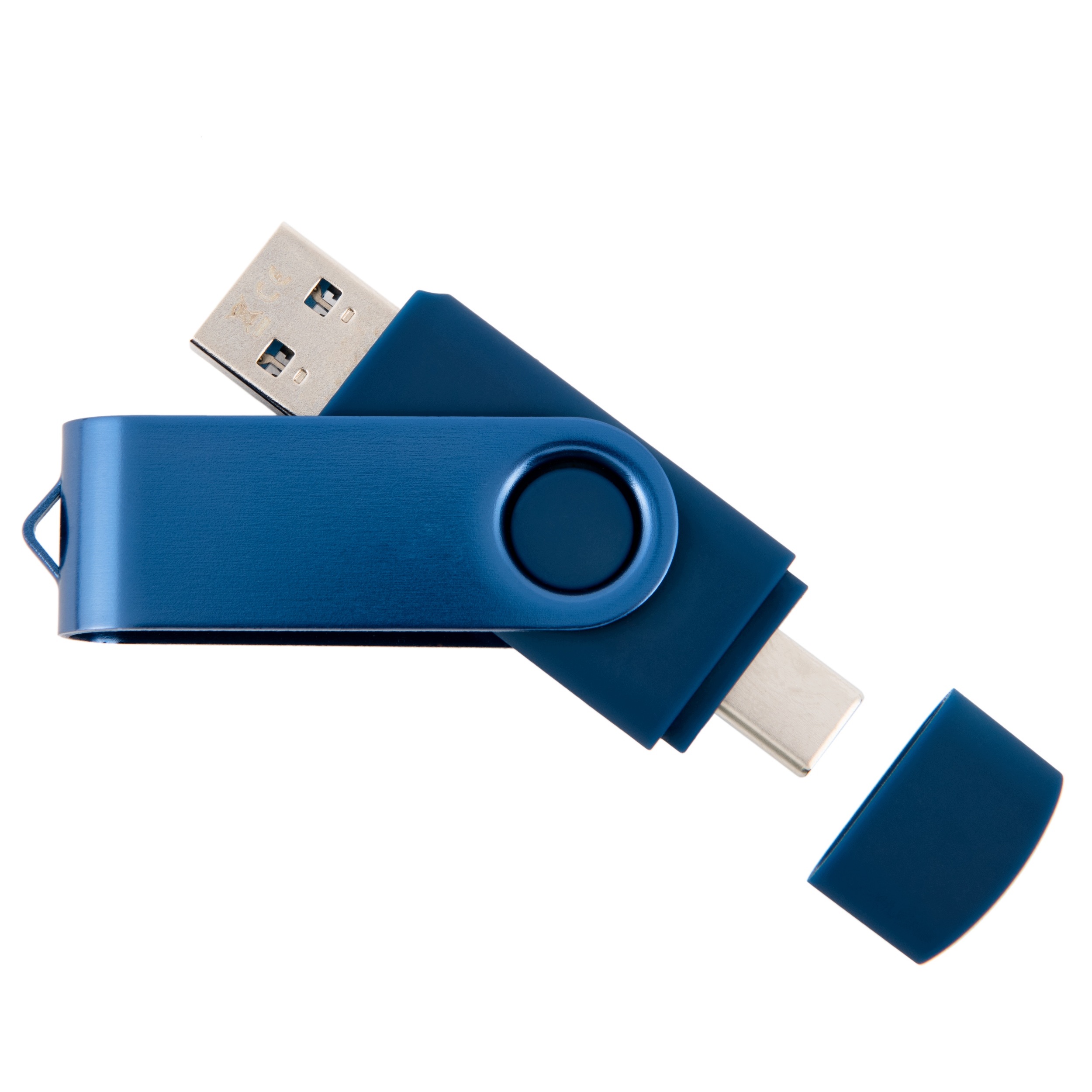 Pendrive 256 gb 3.0 3.2 Usb-c Typ C Usb flash paměť Twister tmavě modrý