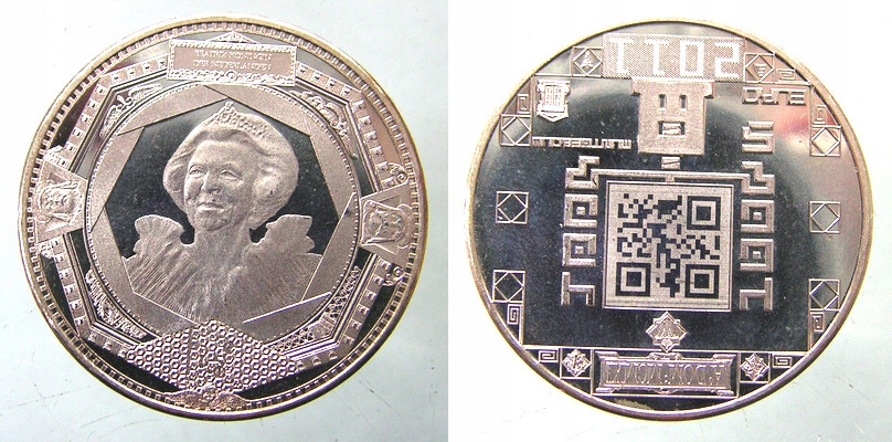 9741. HOLANDIA, 5 EURO, 2011 MENNICA HOLENDERSKA