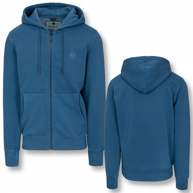 Męska Bluza rozpinana z kapturem Pitbull Sportowa Washed Lancaster II