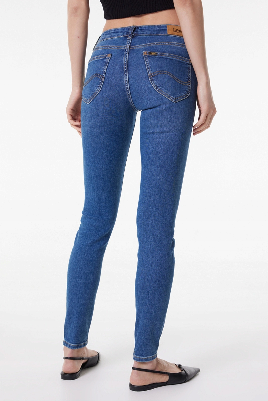 Damskie jeansy rurki Lee Scarlett Light Blue 112388470 31/29