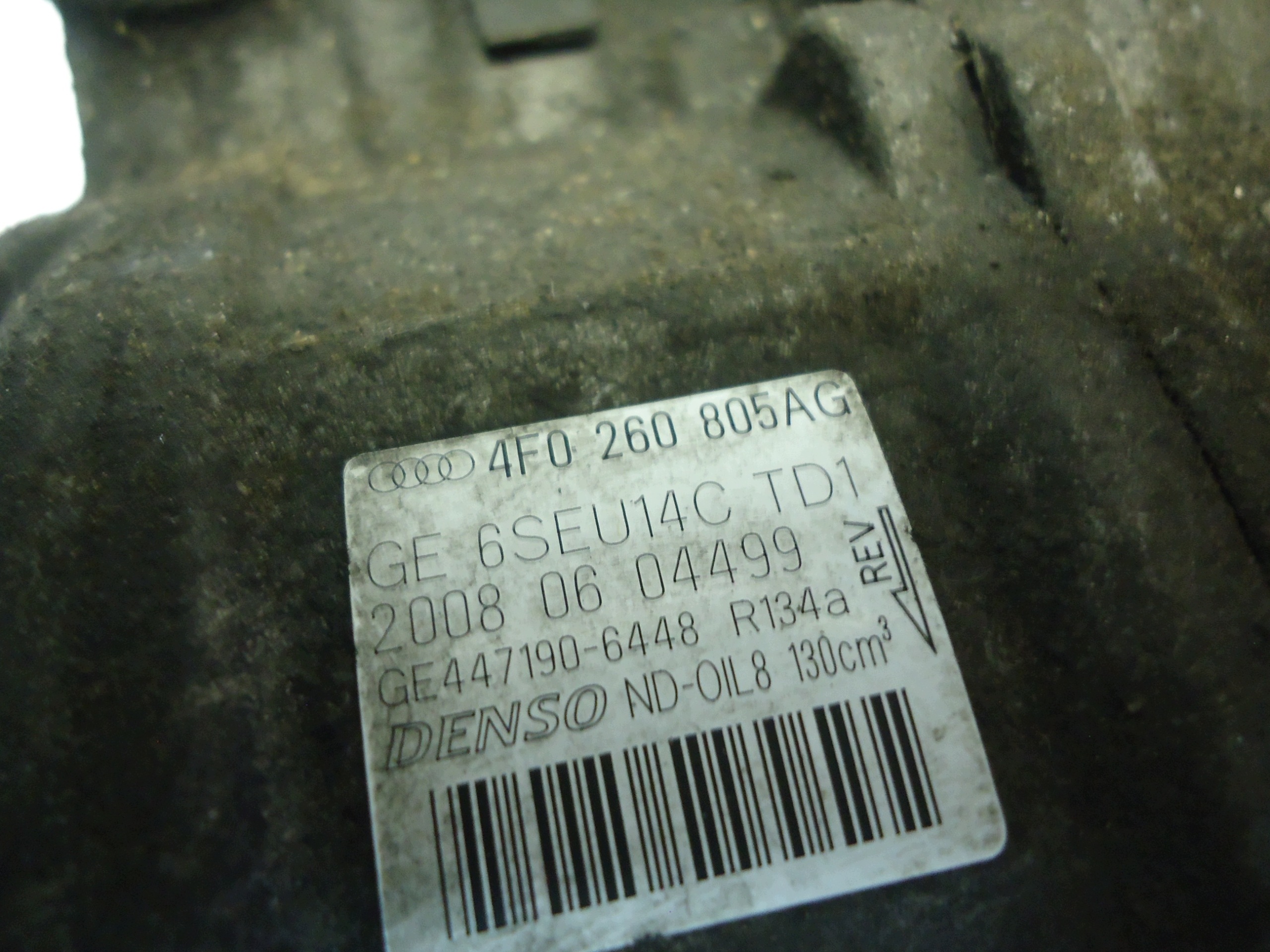 AUDI A4 B7 A6 C6 2.7 TDI V6 2008 BPP klimakompressor 4F0260805AG