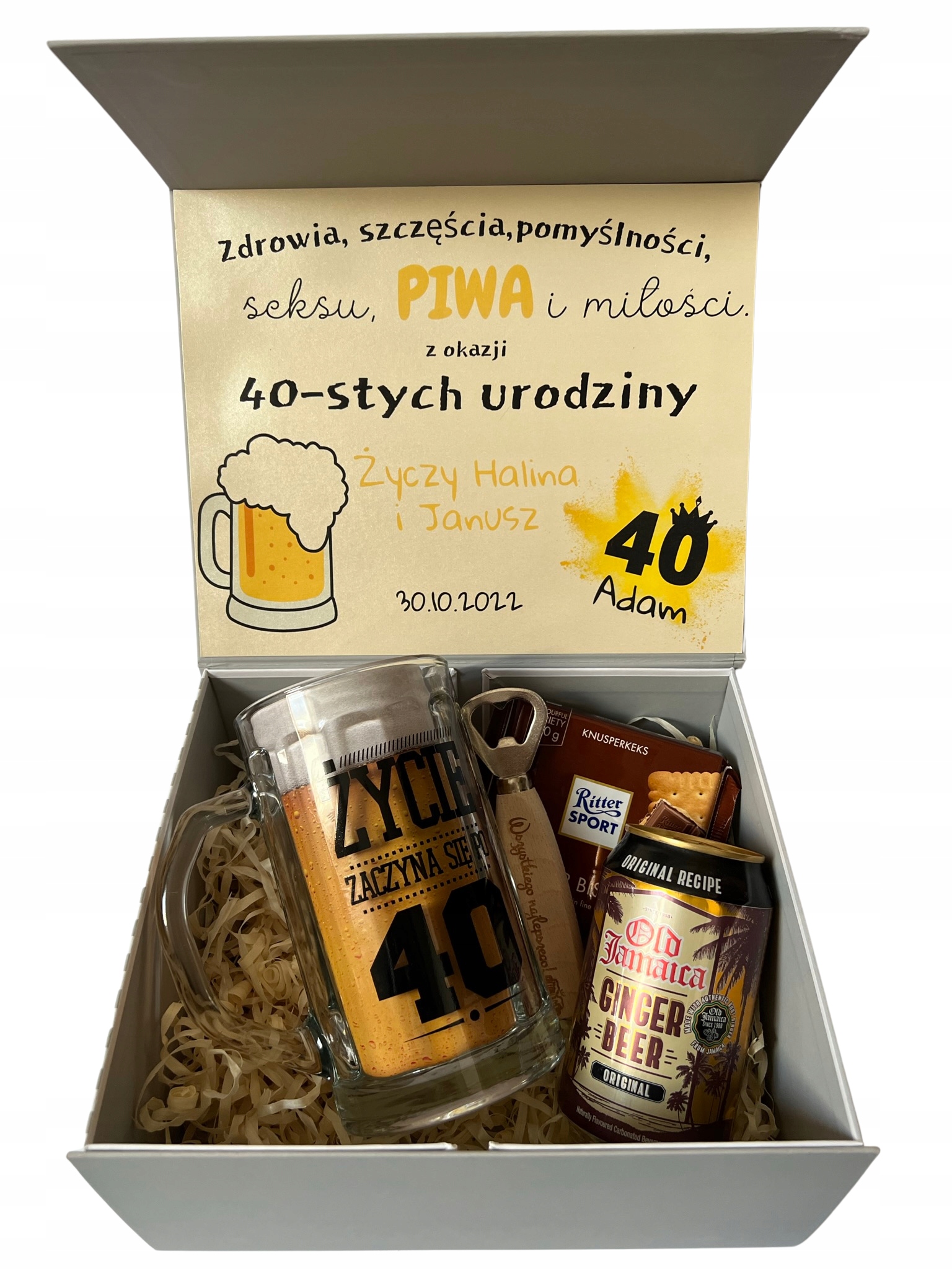 Krabička Box dárek k 30,40,50,60. narozeninám