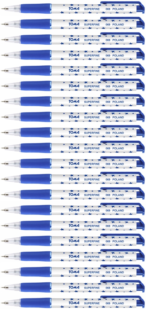 

Długopis automatyczny gwiazdki Toma Niebieski 20sz