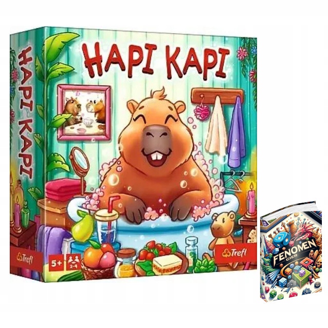 Hapi Kapi Trefl gra planszowa dla najmłodszych +książka 2-4 osoby, wiek 5+